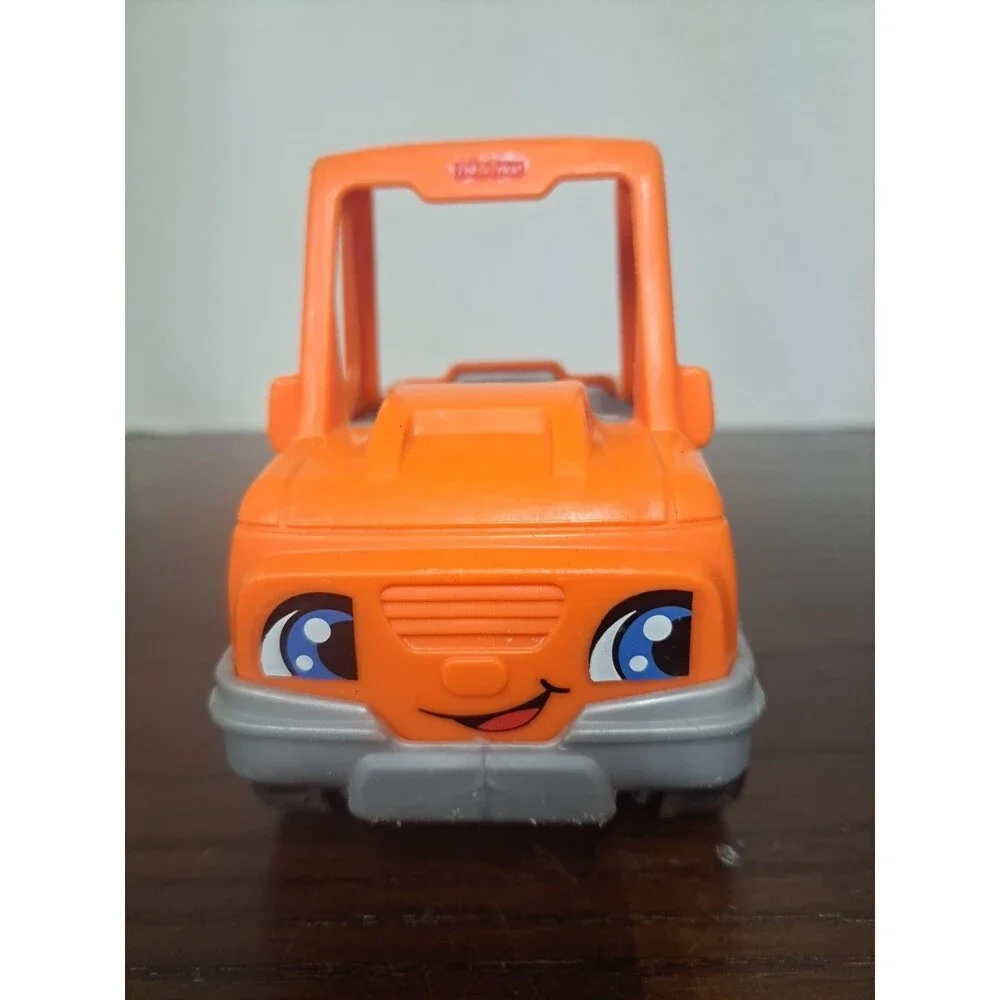 2017 Fisher Price Little People Orange Truck -plastic